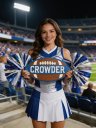 Personalized Football Cheer Pom Sign Custom Football Spirit Stick